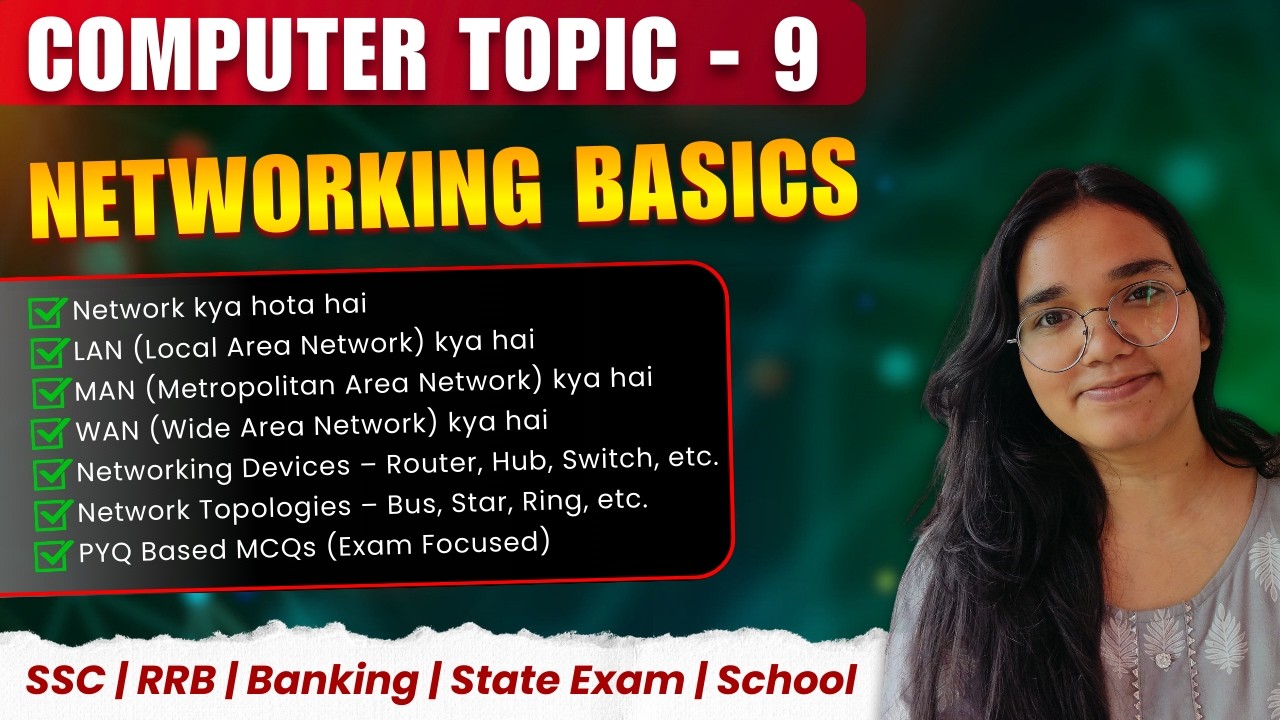 Computer Networking Basics | LAN MAN WAN Explained | Router, Hub, Switch | SSC Railway Computer