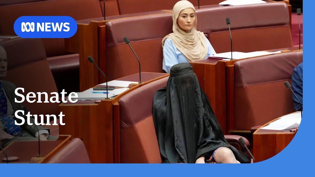 Senate suspended after Pauline Hanson wears burka | ABC NEWS