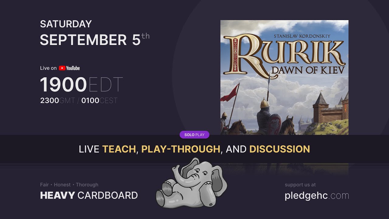 Rurik: Dawn of Kiev --- solo Play-through by Heavy Cardboard