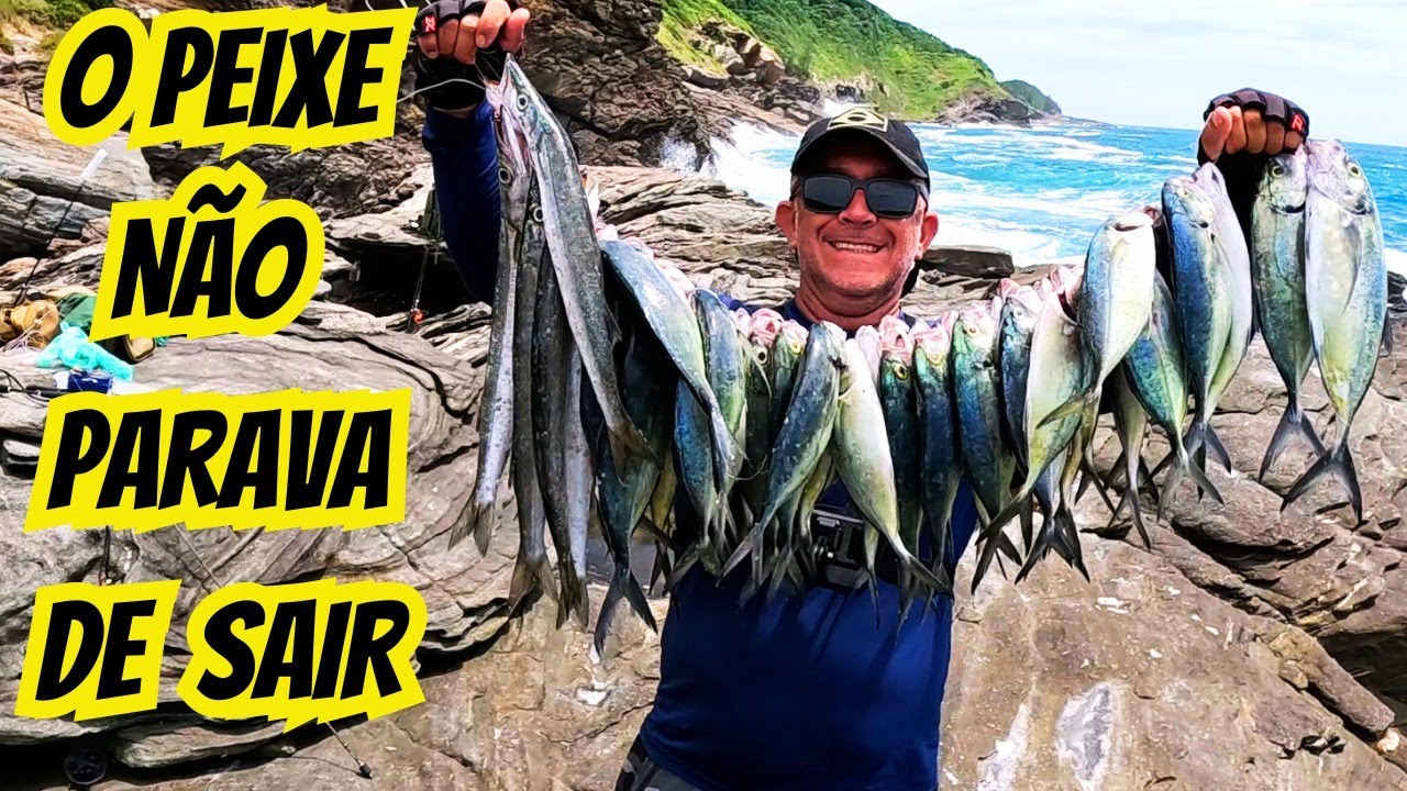 PEGADEIRA SEM PARAR! PESCARIA NA COSTEIRA DA BRAVA BUZIOS 