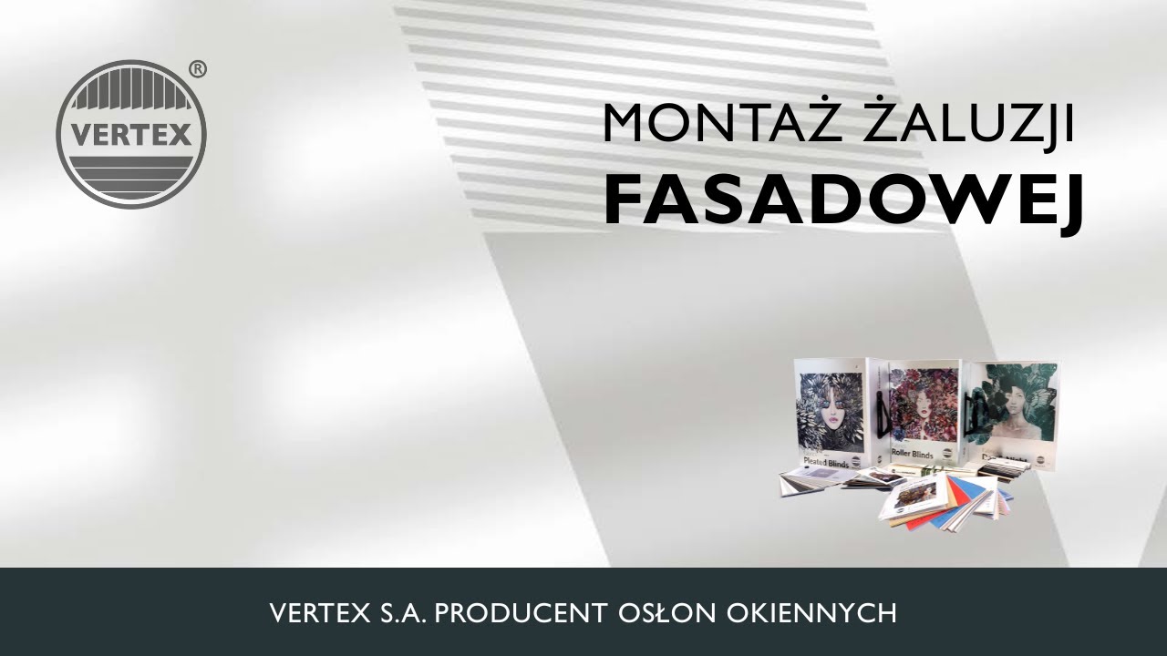 Montaż żaluzji fasadowej Vertex S.A.