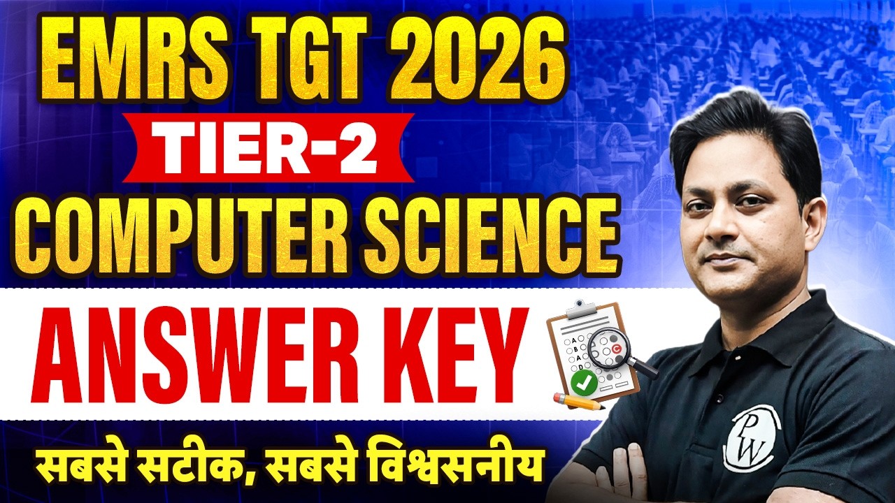 EMRS TGT Tier 2 Computer Science Answer Key | EMRS TGT Computer Science Paper Solution 2026