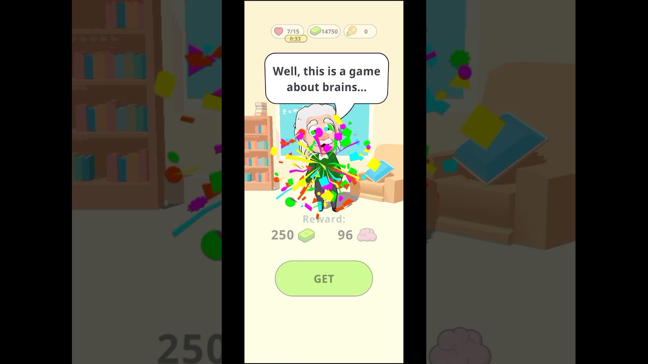 Einstein Brain Game Level 60 Complete 3D #shorts #game (iOS Android) #games Games