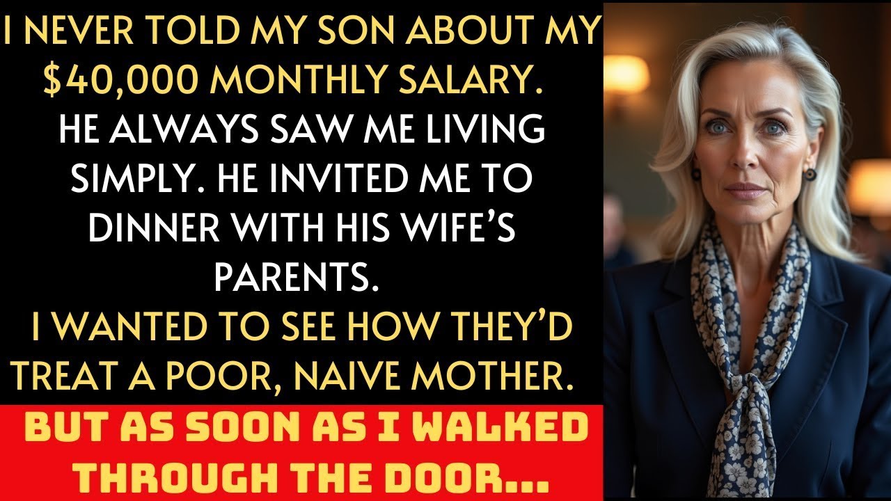 I acted like a poor and naive mother when I met my daughter-in-law’s family — it turned out that....