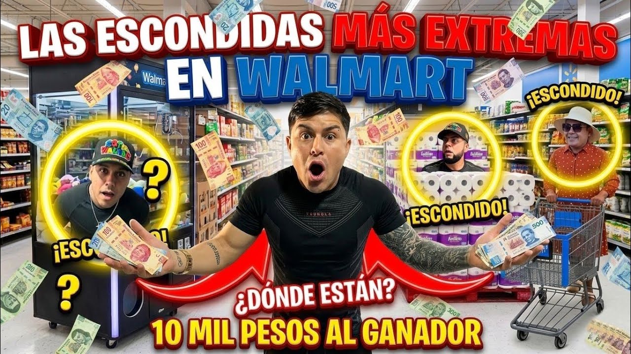 NOS ESCONDIMOS EN UN SUPER MERCADO 😱 |  No creerán lo que paso 😨 | SOY EL WALTER 