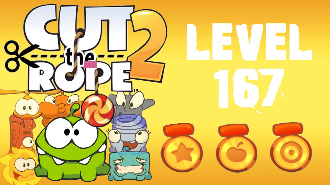 Cut the Rope 2 - Level 167 (3 stars, 78 fruits, 1 star + don't use Roto's help)