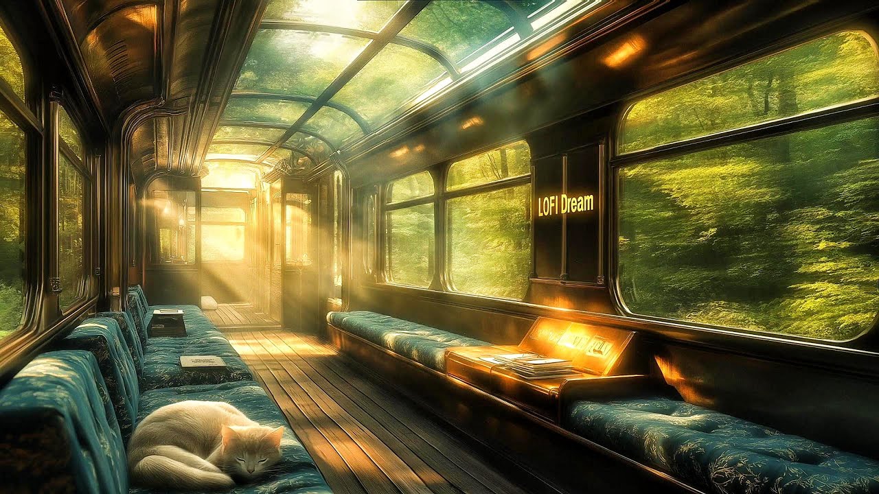 Forest Train Morning 🌿 [LOFI Beats for Peaceful Journeys]