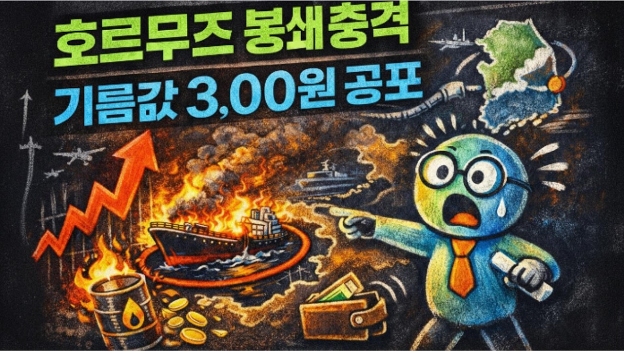 호르무즈 해협 봉쇄되면 한국 경제는 어떻게 무너지나? 기름값 3천원 시나리오