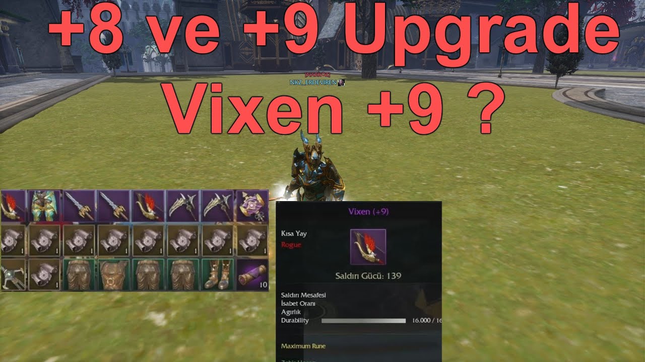 Vixen +9 ? | Güzel Bir Çanta ile UPGRADE | Rise Online