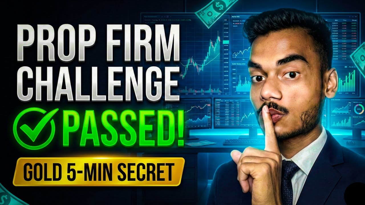 How to Pass ANY Prop Firm Challenge: Gold 5-Min 'Sniper' Strategy 🎯