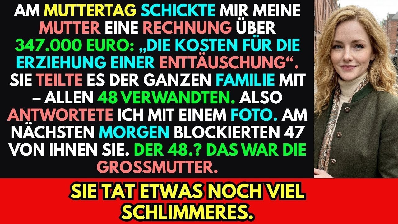 Meine Mutter schickte mir eine 347.000-Euro-Rechnung &ndash; die Reaktion meiner Gro&szlig;mutter war schlimmer.