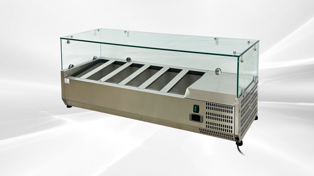Salad display Counter type commercial sandwich preparation table Fruit  vegetable crisper VRX1200380