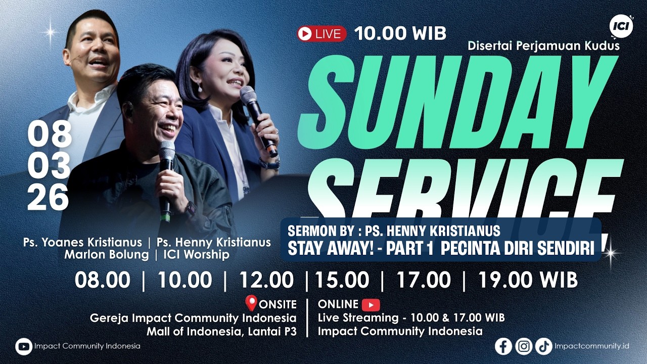 [LIVE] #1 IMPACT COMMUNITY INDONESIA | 08 MARET 2026 | 09.45 WIB | PS. YOANES & HENNY KRISTIANUS