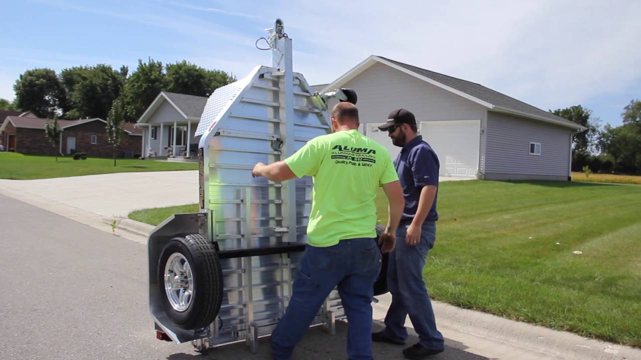 Aluma - MC1F Folding Motorcycle Trailer