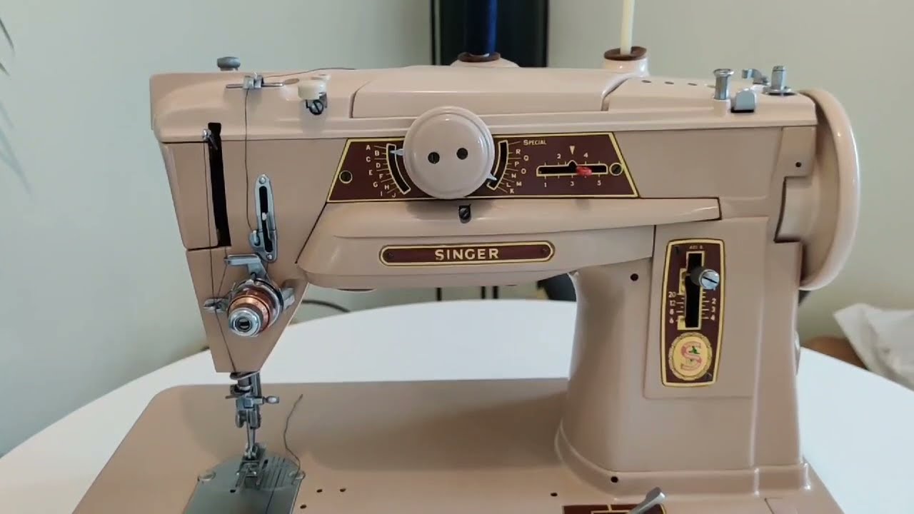 Singer 401G Slant - O - Matic Heavy Duty Electric Sewing Machine