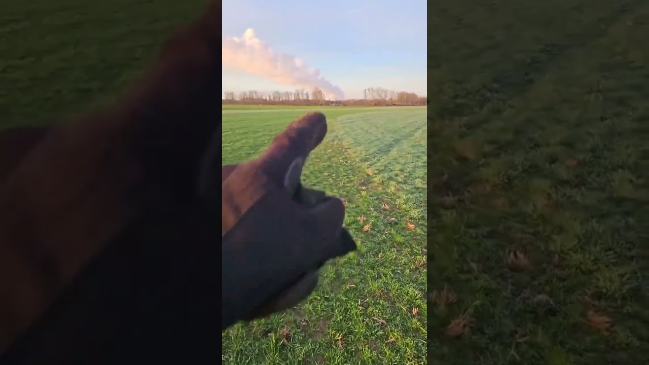 Das Peacezeichen bei einem tollen Sonnenaufgang.