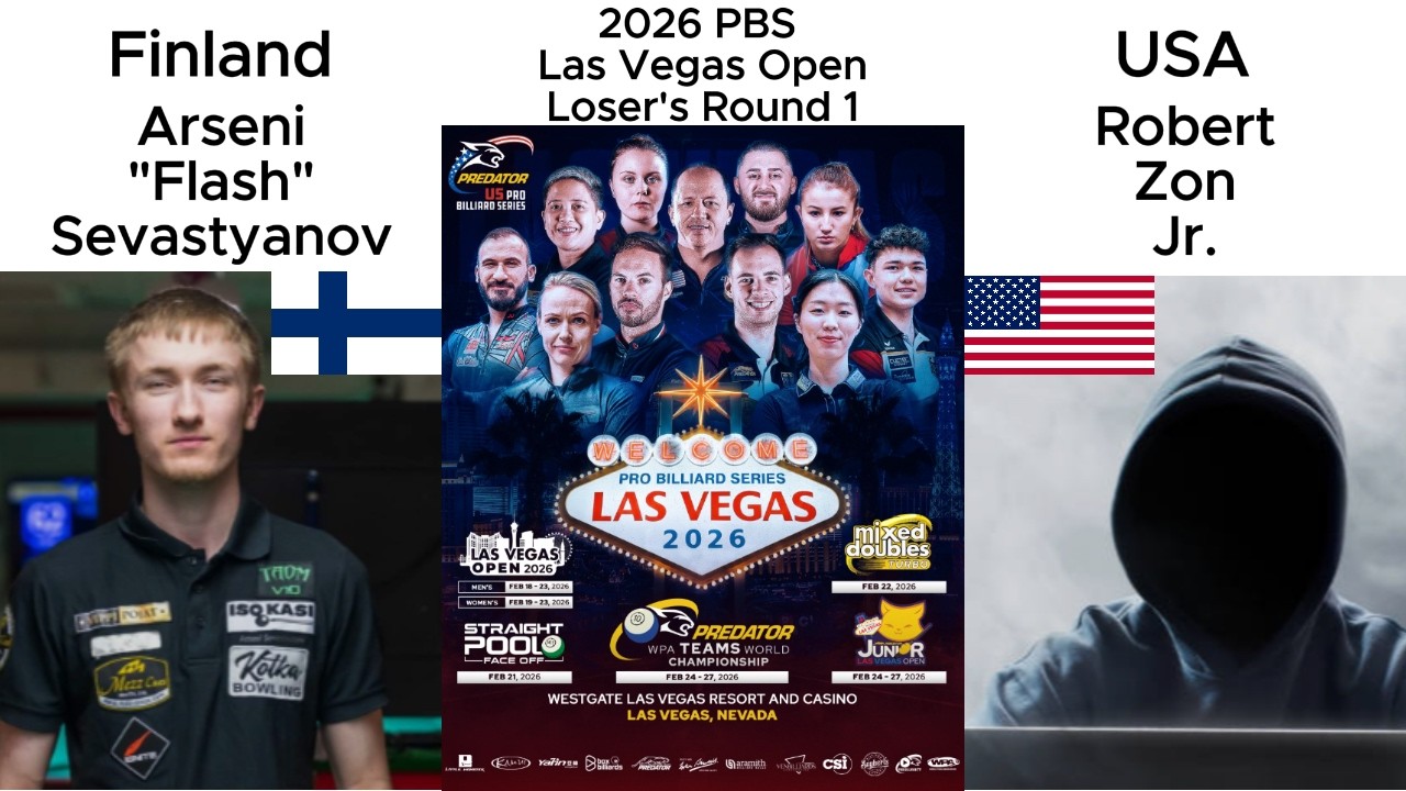 2026 Las Vegas 10-Ball Open, Loser's Round 1