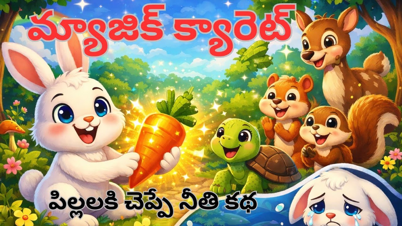 మ్యాజిక్ క్యారెట్ రహస్యం – పిల్లల కోసం నీతి కథ |Telugu Stories for Kids||Magic carrot|Telugu kathalu