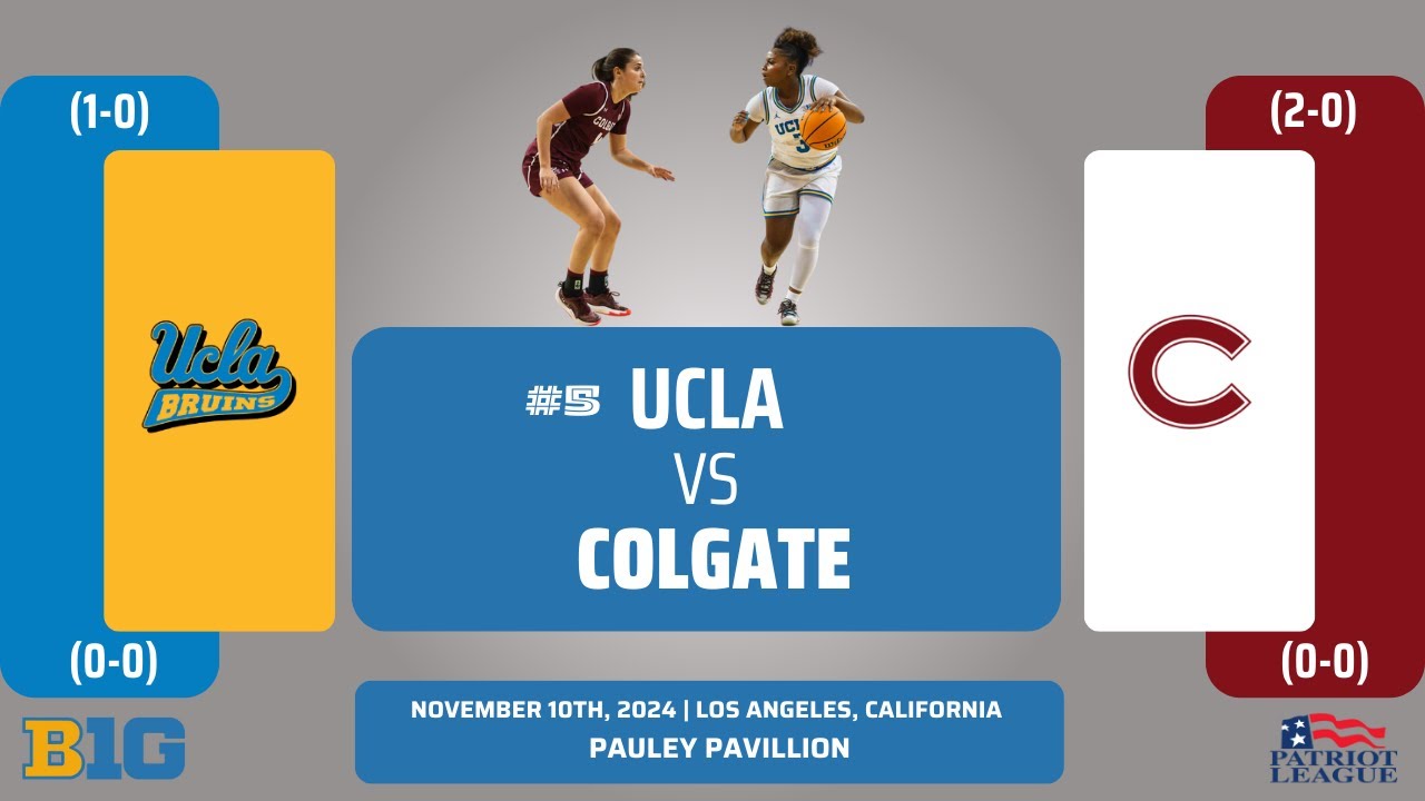 No. 5 UCLA vs Colgate | NCAA Women's Basketball | 11.10.24