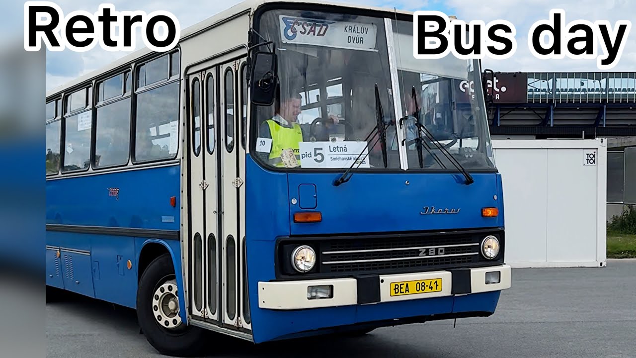 Retro Historical and modern city buses of Prague 2025 🇨🇿 4k HDR