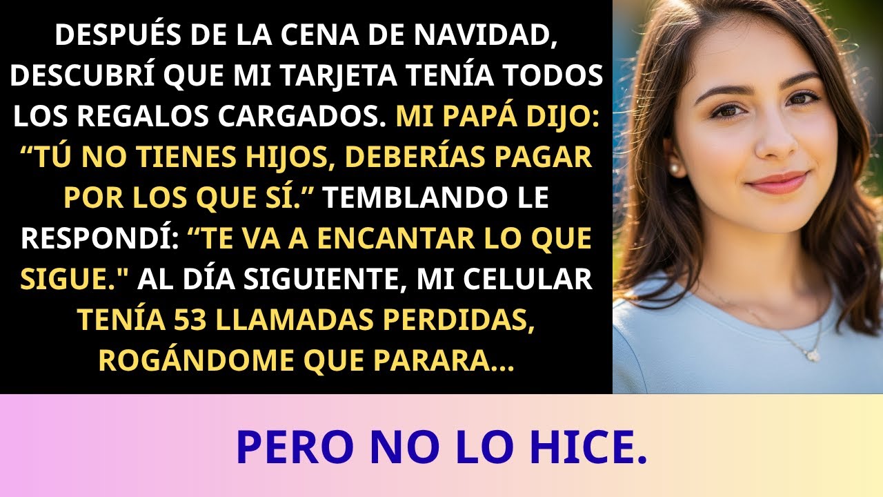 Me cobraron sus regalos, les dije que les iba a encantar lo que seguía… y luego mi celular explotó.