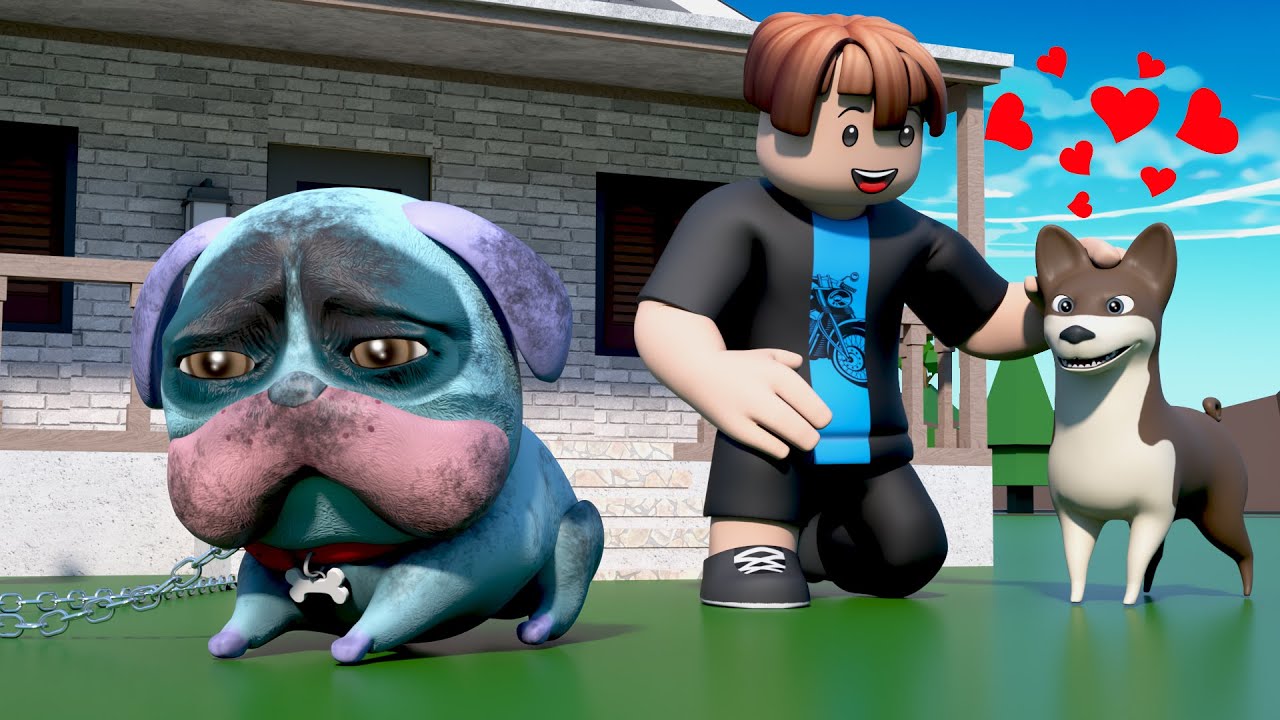 ROBLOX Brookhaven 🏡RP: БЕДНАЯ СОБАЧКА (печальная история) | King Roblox