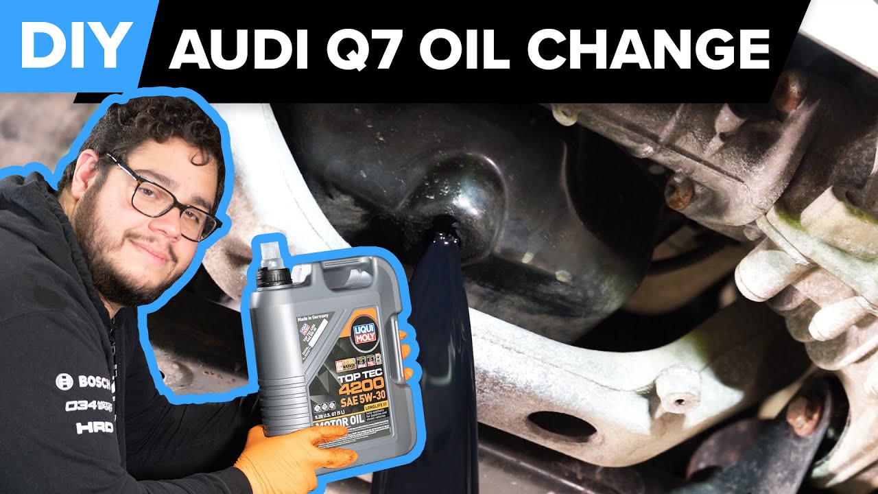 Замена моторного масла Audi Q7 TDI своими руками (Audi Q7 4L 2007-2015 гг., Volkswagen Touareg 7L...