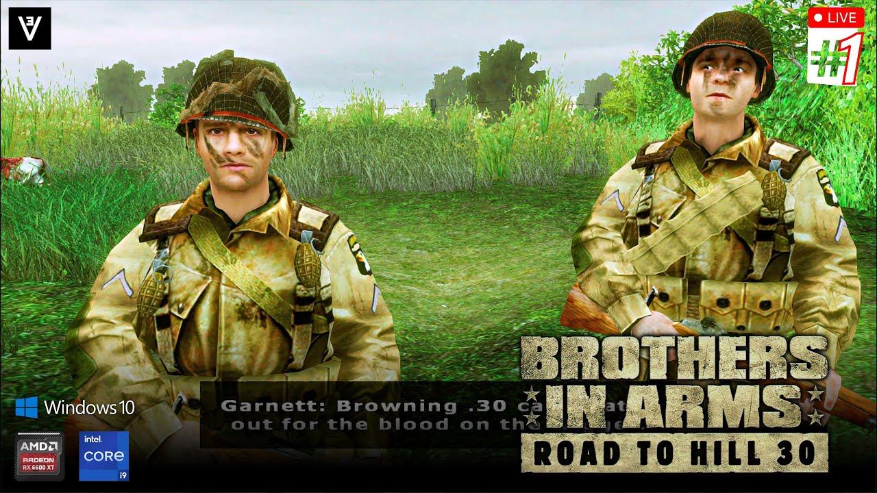 🔴Brothers in Arms Road to Hill 30 - Story Mode #1※RESHADE※(i9 12900H & RX6600XT) #Playthrough
