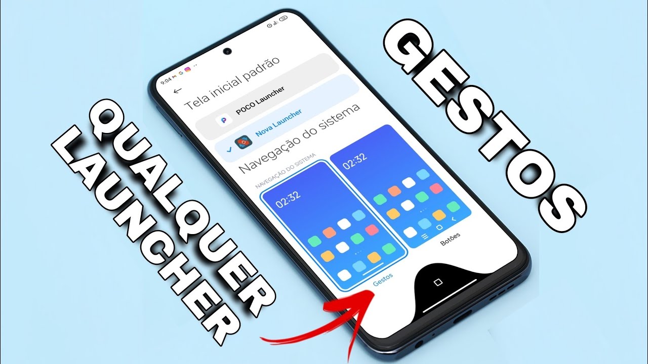 FINALMENTE - Navegação por Gestos na MIUI usando Nova LAUNCHER ou Qualquer Outra - SEM ROOT E SEM PC