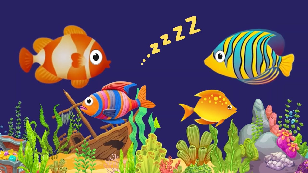 Baby Lullaby🐟Soothing fishes🐟Calming Undersea Animation🐟Aquarium #lullaby #sleepmusic #290