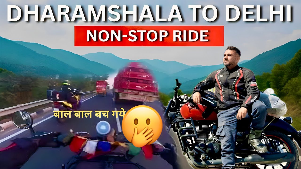 Non-stop bike ride Dharamshala to delhi || return to home