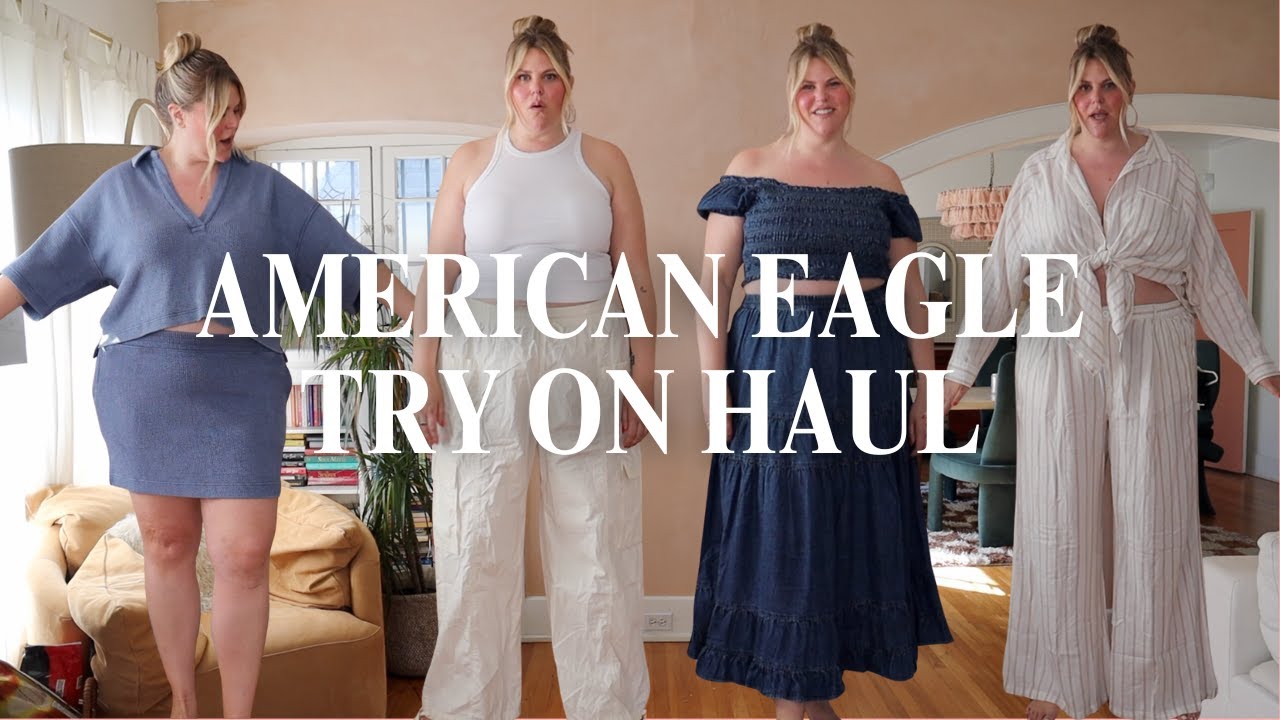 PLUS SIZE AMERICAN EAGLE AERIE SPRING/SUMMER HAUL | coverups, lounge, festival, must haves | SIZE 16