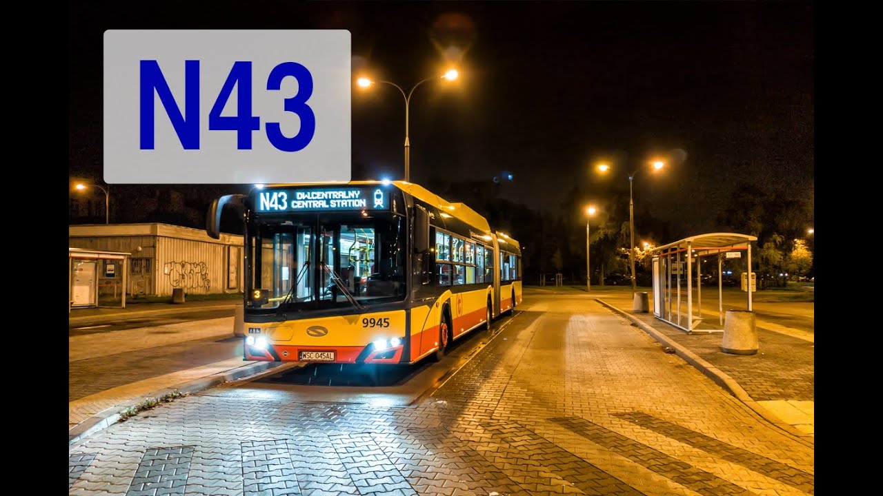 [N43] Autobusem po Warszawie: Dw. Centralny - Chomiczówka