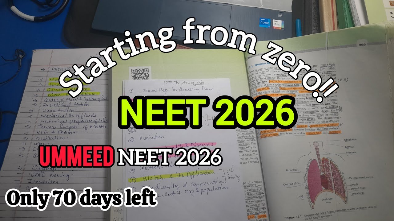 Again Starting from ZERO!! NEET2026 Prepration #neet2026strategy #studyvlog #neet2026 @AjayDalvatia 