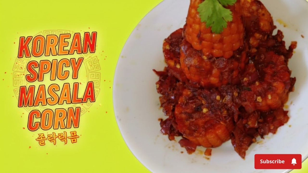 Korean Spicy Corn Recepi / spicy corn recipe street style / #cornrows #viralvideos #foryou #korean