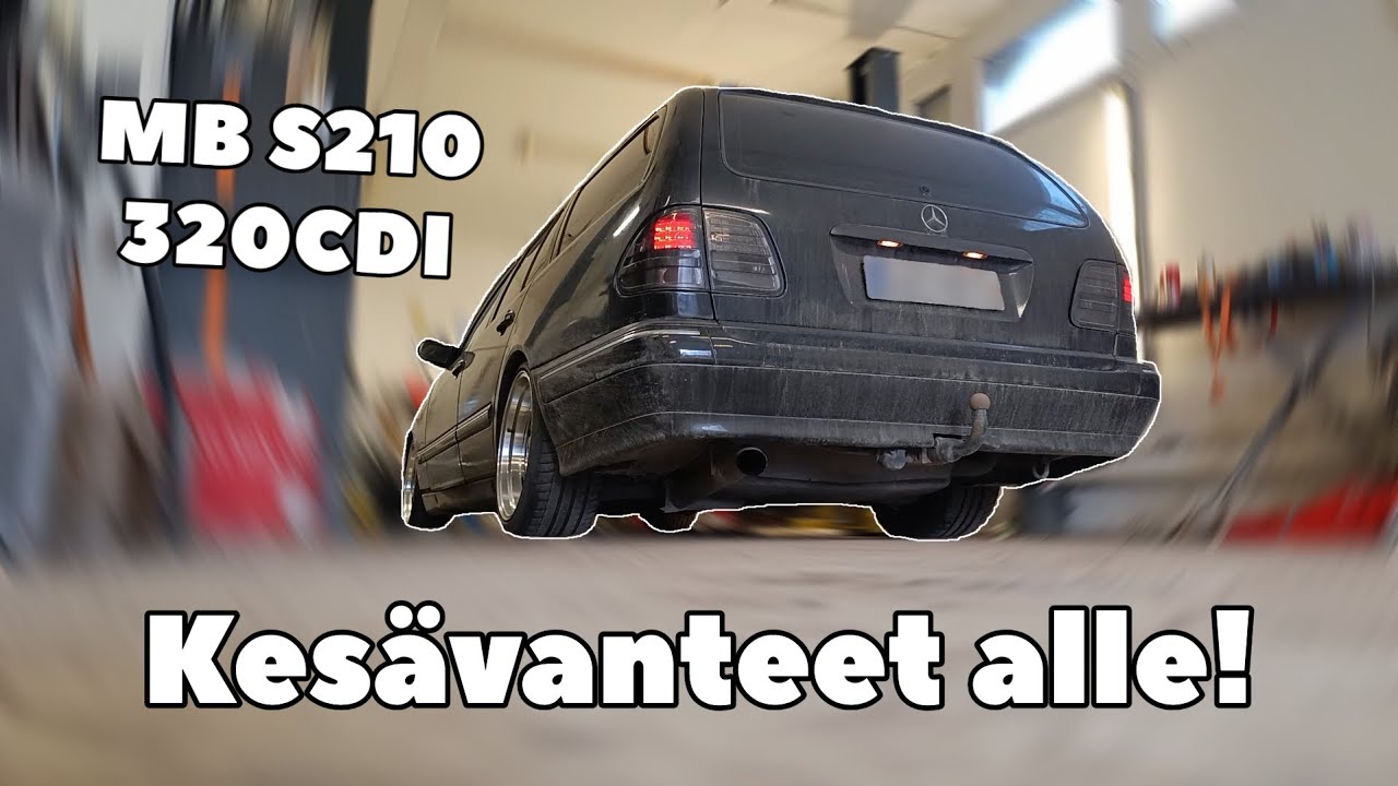 Vaihdetaan Kesävanteet Mersuun! | MB S210 320CDI