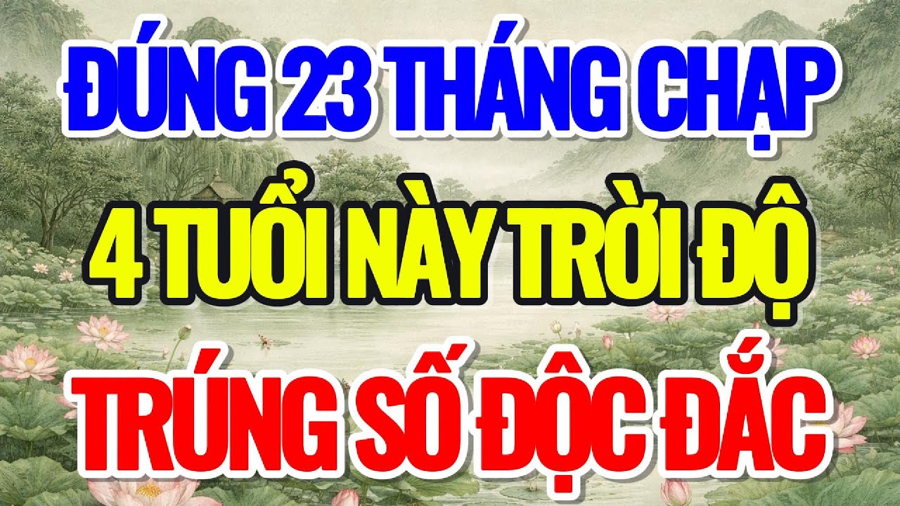 ĐÚNG NGÀY 23 THÁNG CHẠP, 4 CON GIÁP TRỜI ĐỘ, TRÚNG SỐ ĐỘC ĐẮC - Lời Phật Dạy #loiphatday #phongthuy