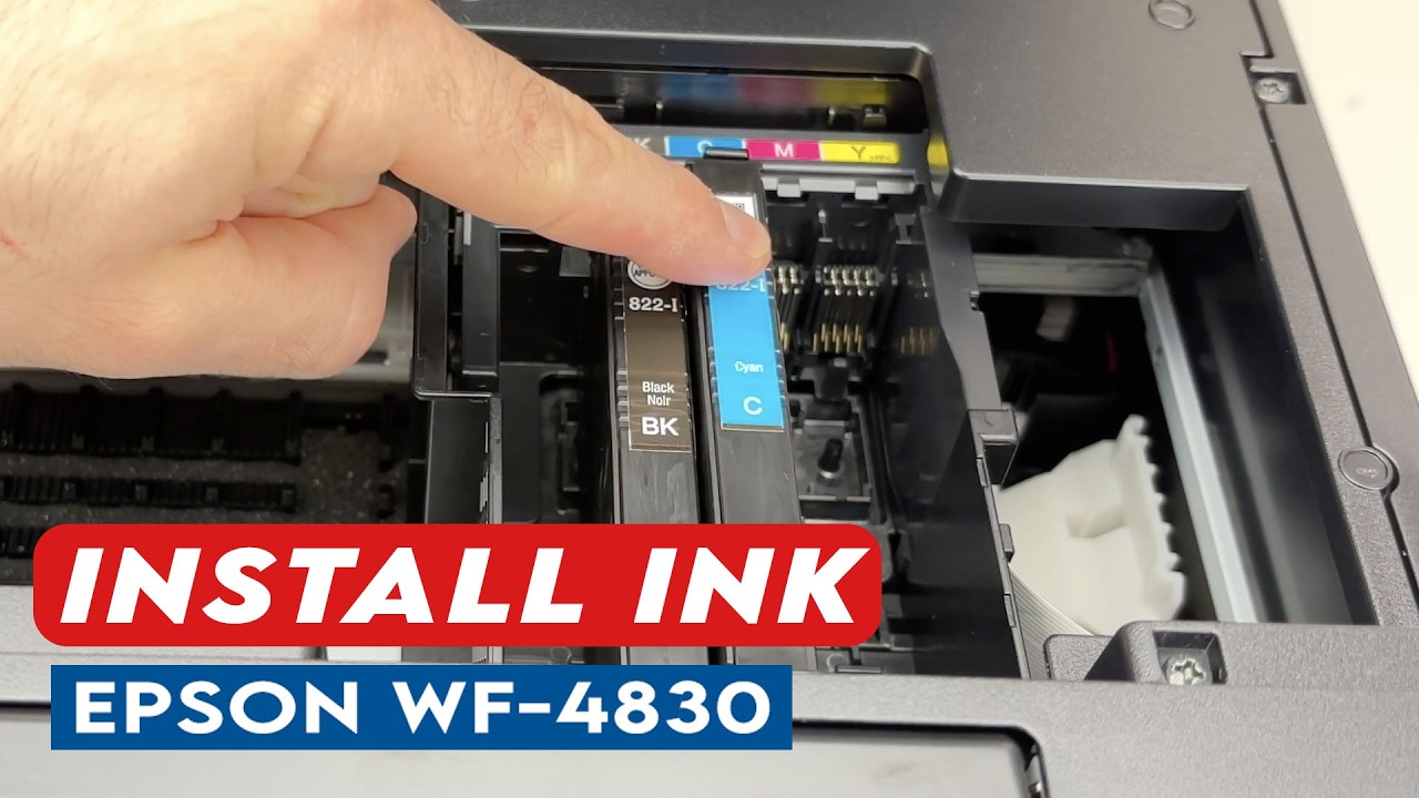 Epson WF-4830: Инструкция по замене и установке чернильных картриджей