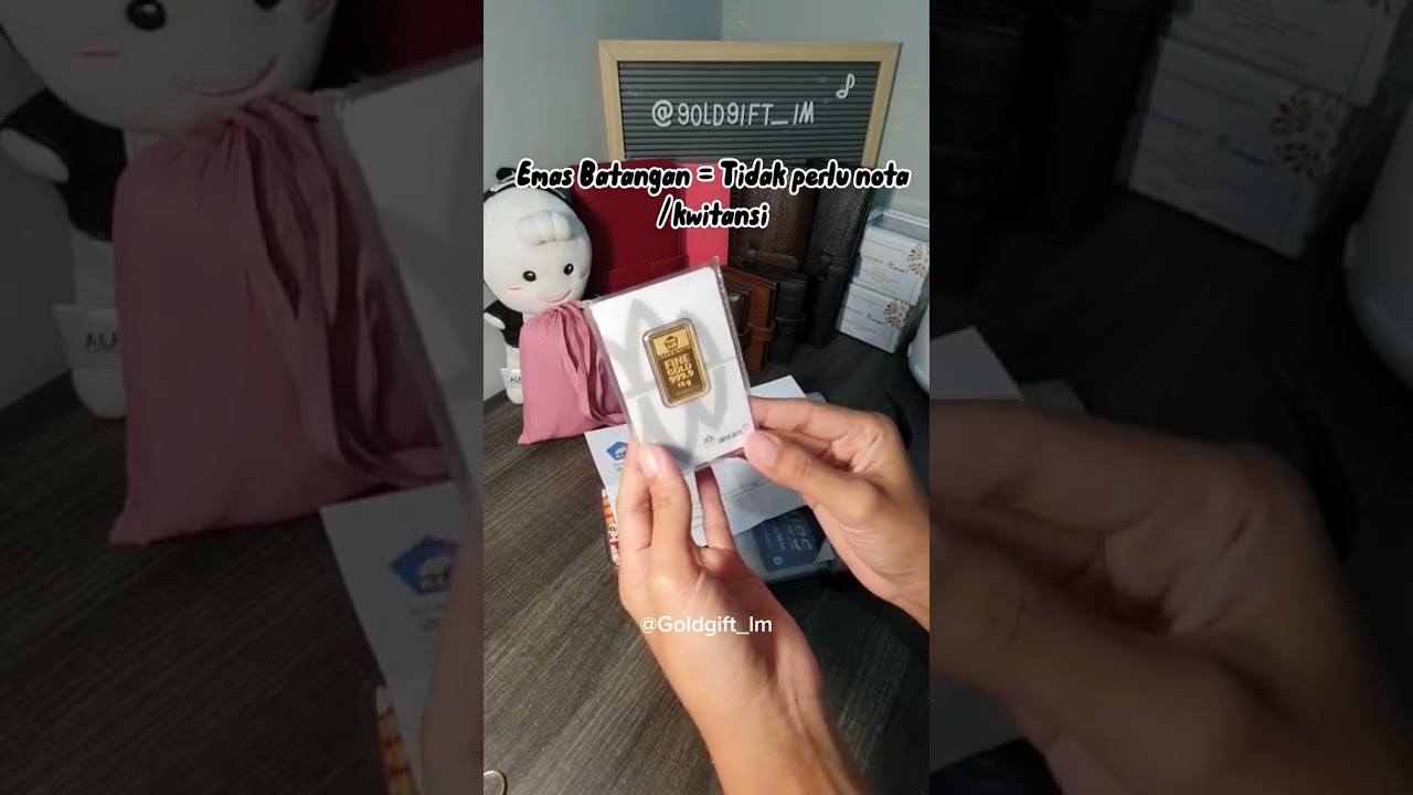 Benar Ga Sih Jual Emas Batangan Pakai Nota/Kwitansi ?