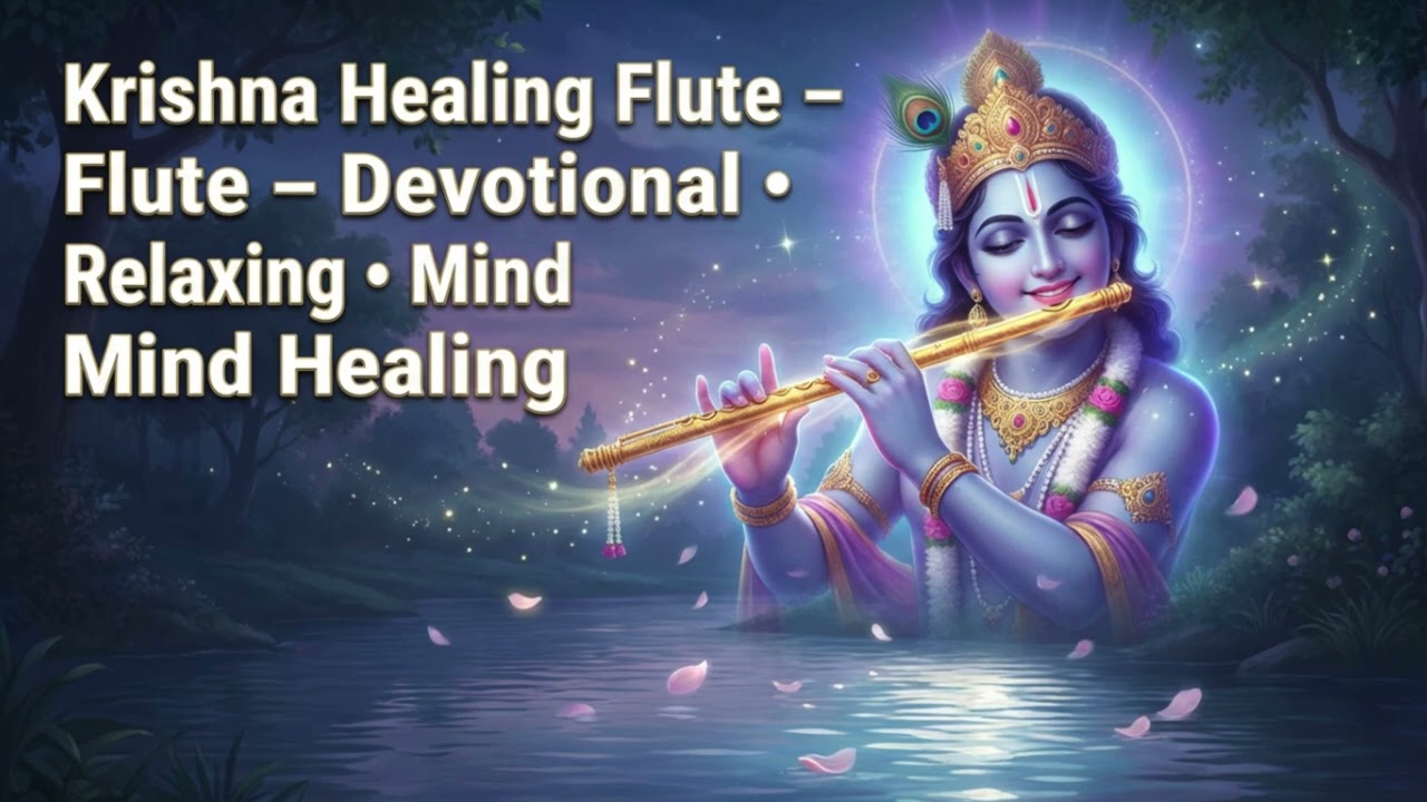 Krishna Flute Music 🎶  Calming Bansuri for Sleep, Meditation, Study & Relaxation