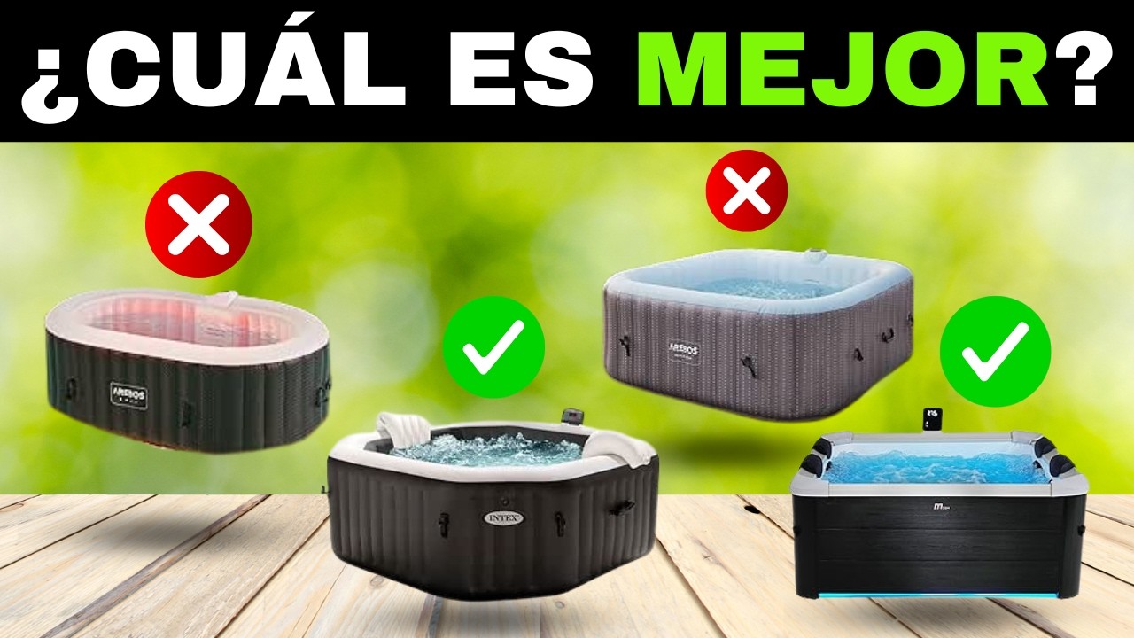 ✅ 7 MEJORES Jacuzzis Hinchables BARATOS de Amazon [2026] 🛁 [Calidad/Precio] Spa Terraza y Exterior