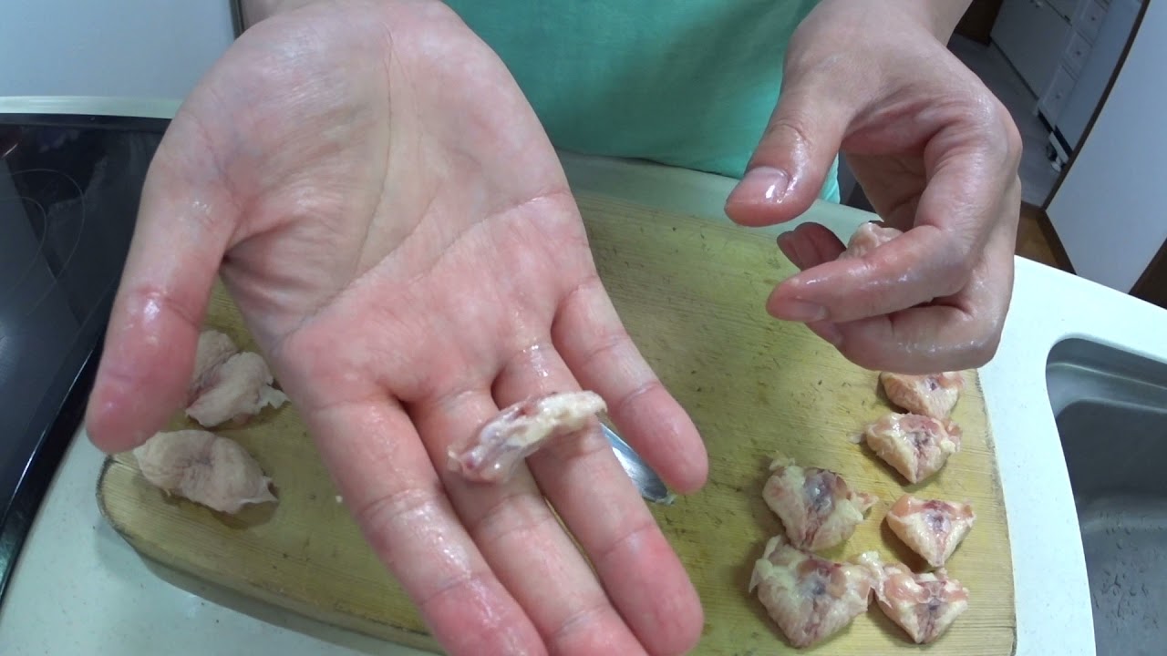 鶏ぼんじりの下処理の方法