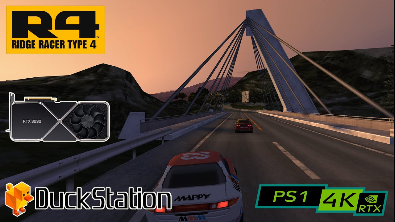 R4: Ridge Racer Type 4 / RTX 3090 4K / PS1 emulator DuckStation