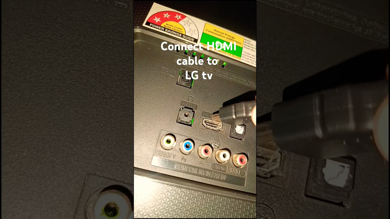 connect HDMI cable to LG tv #lgtv #hdmi #shorts