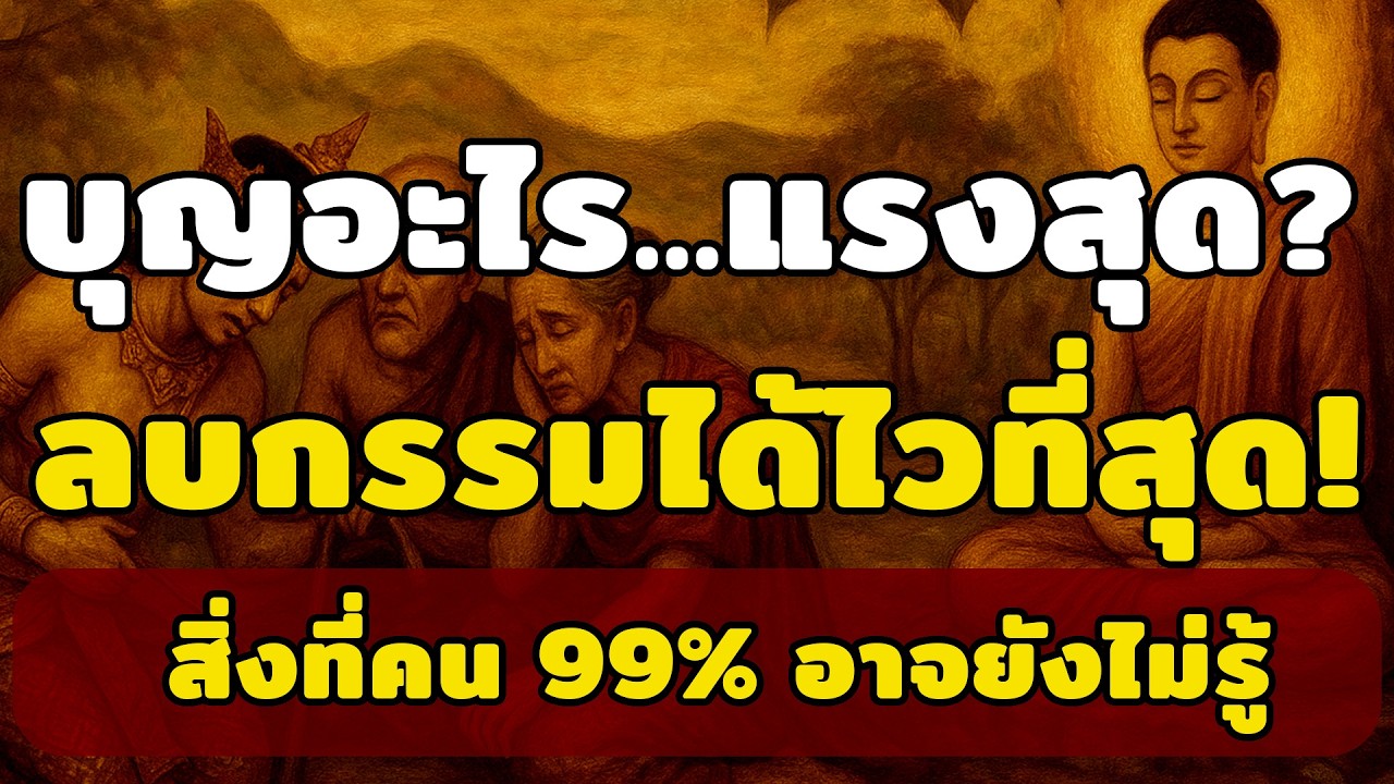 บุญอะไร…แรงที่สุด? ลบกรรมได้ไวที่สุด! สิ่งที่คน 99% อาจยังไม่รู้
