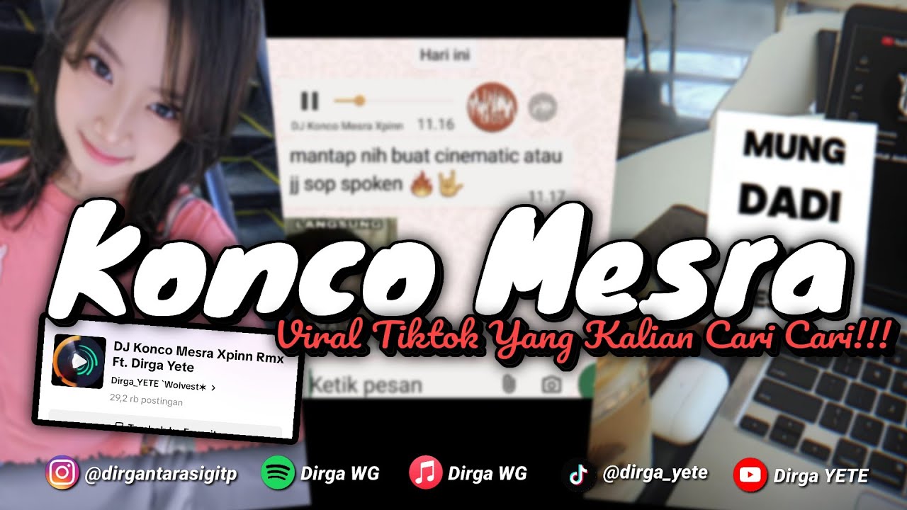 DJ KONCO MESRA SOUND FYP VIRAL TIKTOK DIRGA YETE YANG KALIAN CARI CARI!!! 🎧