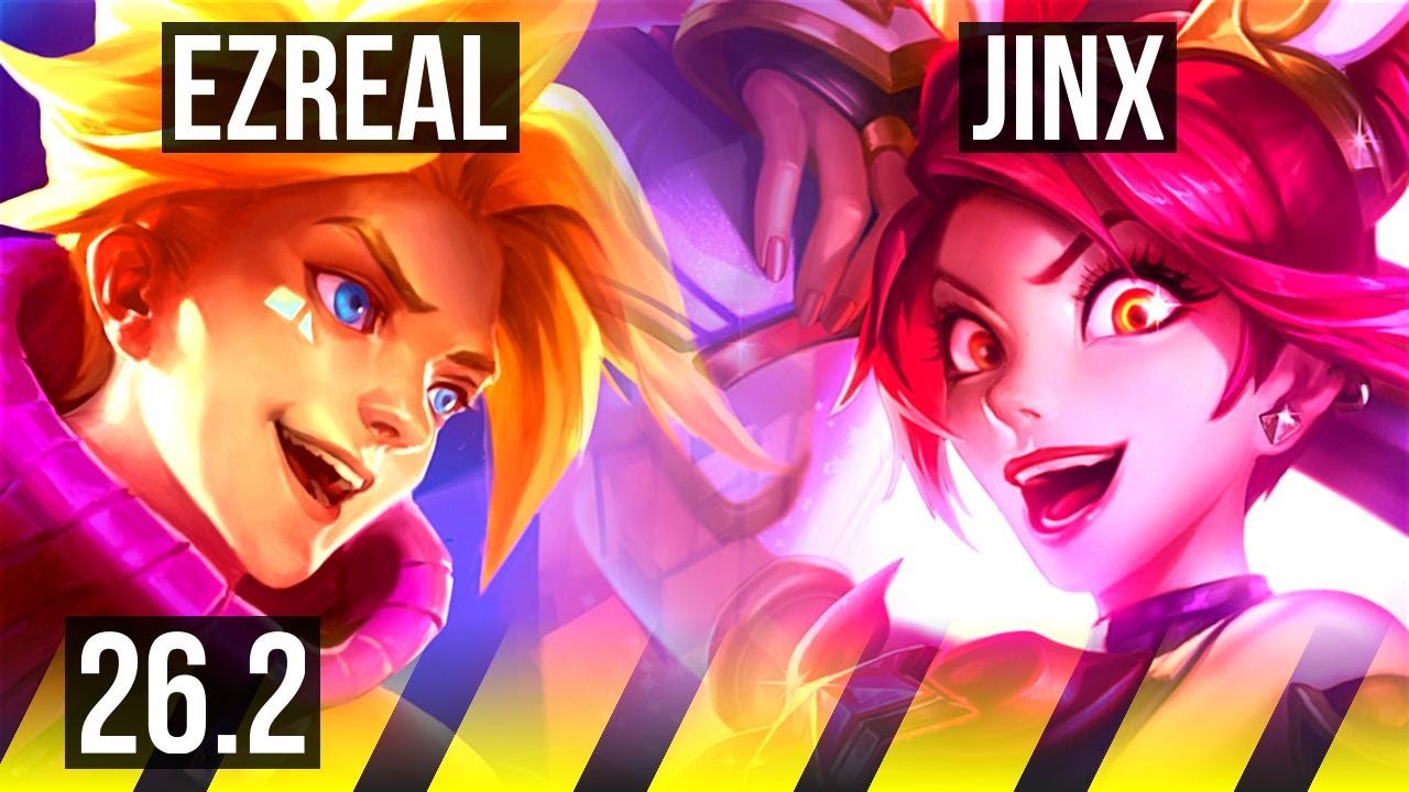 EZREAL & Thresh vs JINX & Neeko (ADC) | Good KDA: 16/1/8, 48K damage | KR Diamond | 26.2