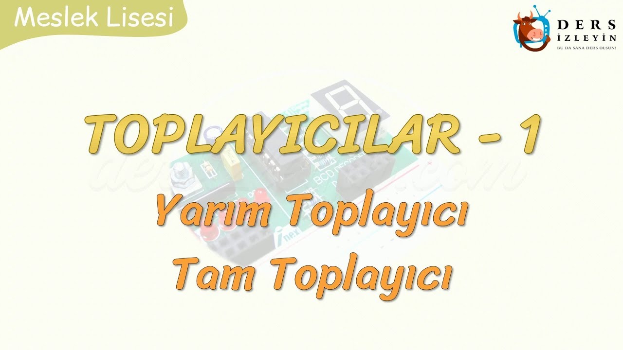 TOPLAYICILAR - 1 / YARIM TOPLAYICI - TAM TOPLAYICI