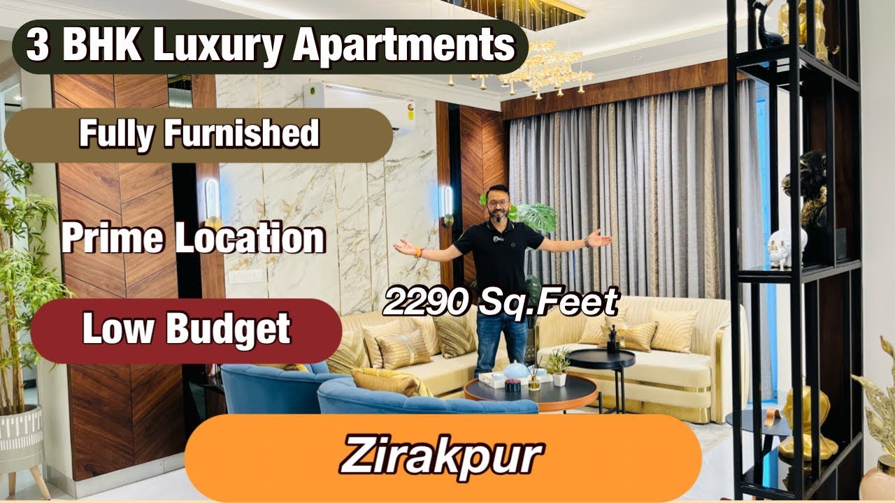 Zirakpur की Prime Location पे 3 BHK Luxury फ्लैट्स  | Low Budget | 3 BHK Flat For Sale In Zirakpur |