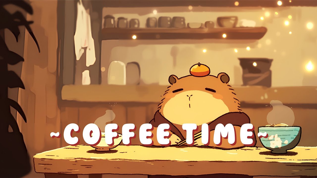 [60 Minutes] Capybara Study Beats | Relaxing Music for Work/Study 🦫 ✨ 🌙